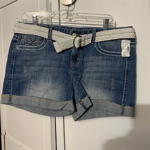 womens denim shorts size 14